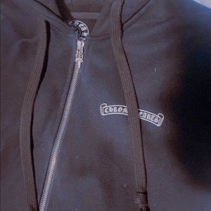 Chrome Heart Zip hoodie crosses